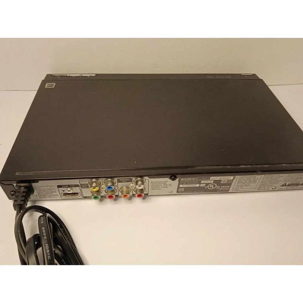 Sony DVP-SR500H 1080p Upscaling DVD CD Player with Remote Tested